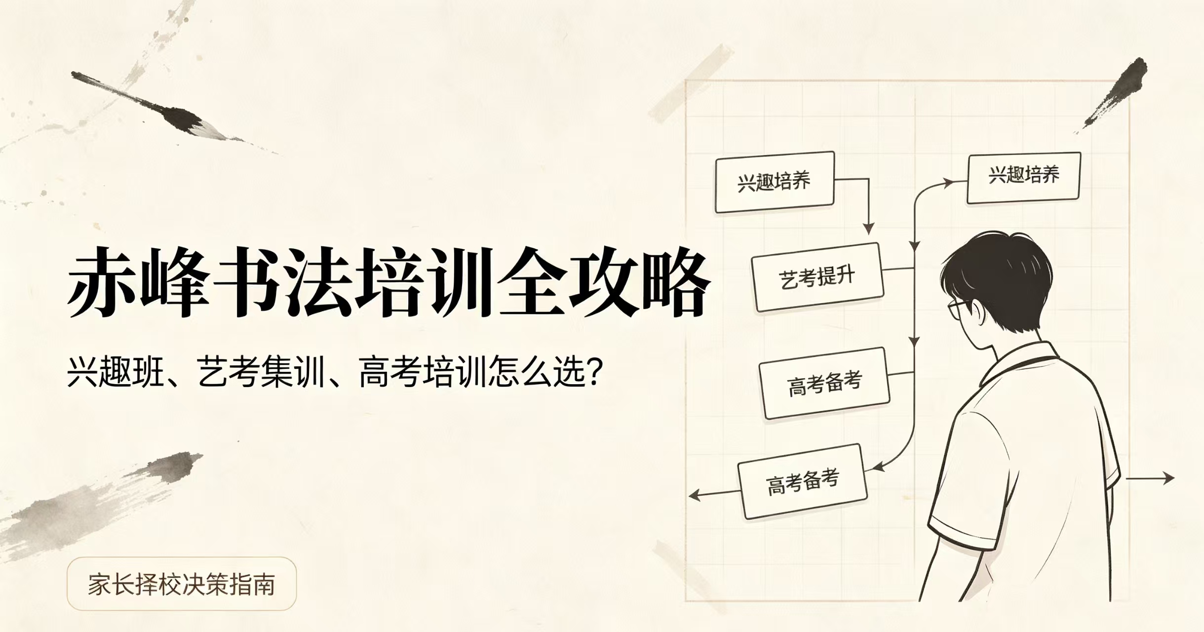 赤峰书法培训全攻略：兴趣班、艺考集训、高考培训怎么选？