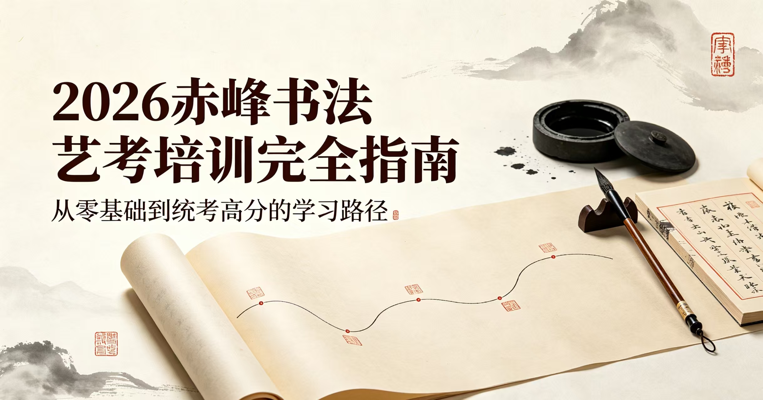 2026赤峰书法艺考培训完全指南：从零基础到统考高分的学习路径